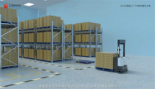 藍(lán)芯科技 DIP線體→成品倉.gif 智能搬運機(jī)器人